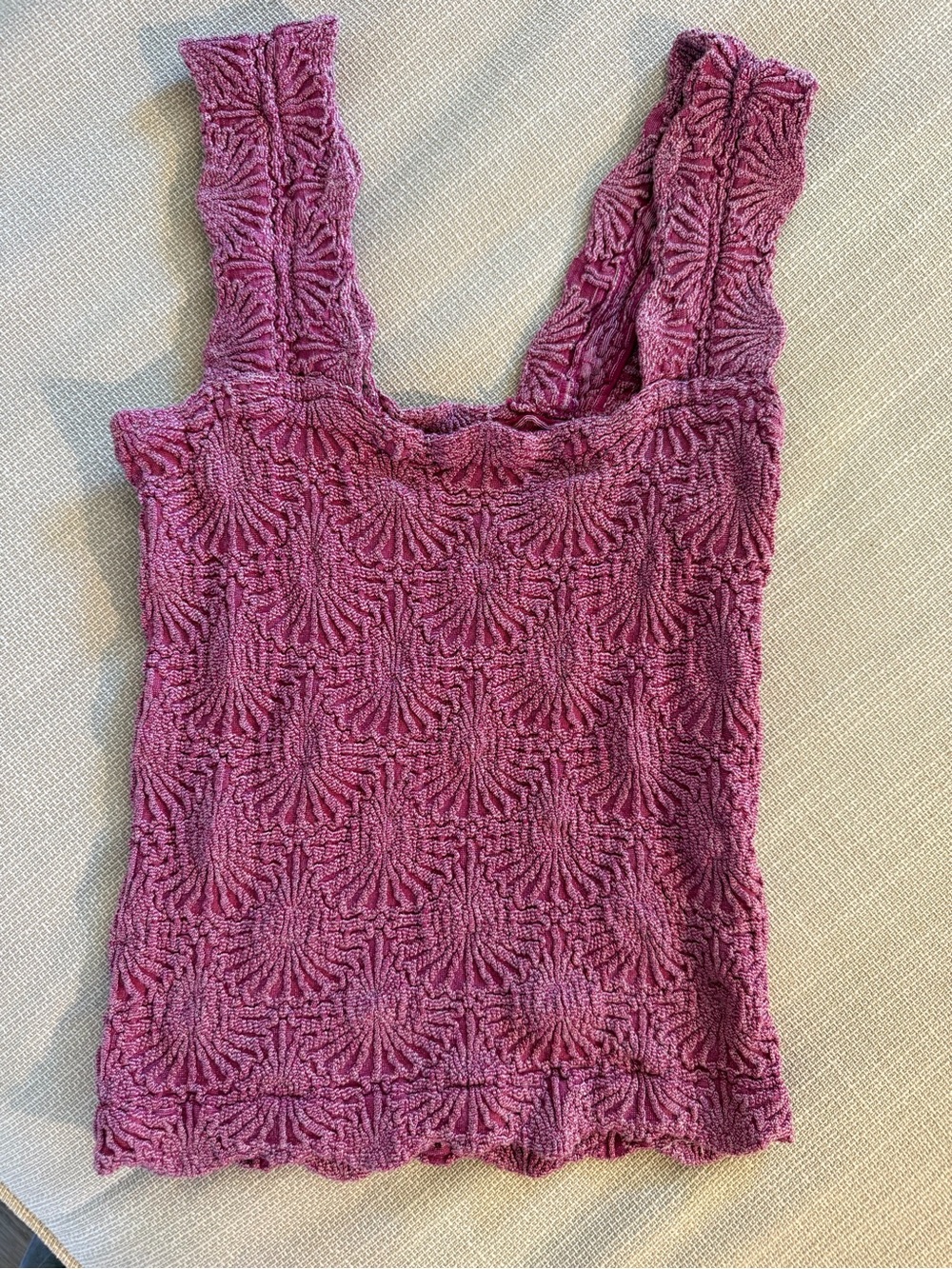 Free People Love Letter Cami - Red Plum